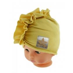 Baby Nellys Jarní/podzimní bavlněná čepice - turban