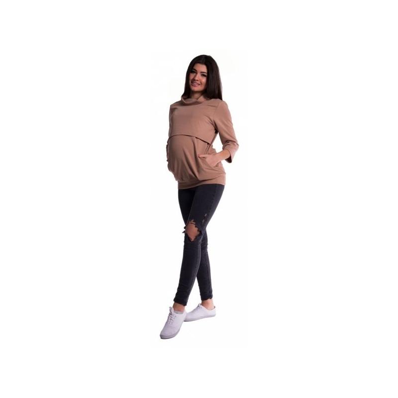 Be MaaMaa Těhotenské a kojící teplákové triko