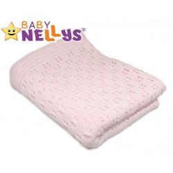 Háčkovaná dečka Baby Nellys ® - růžová