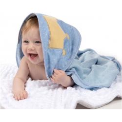 Canpol Babies Měkká osuška s kapucí, 85x85cm - King, modrá
