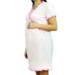 Be MaaMaa Těhotenská, kojící noční košile s volánkem