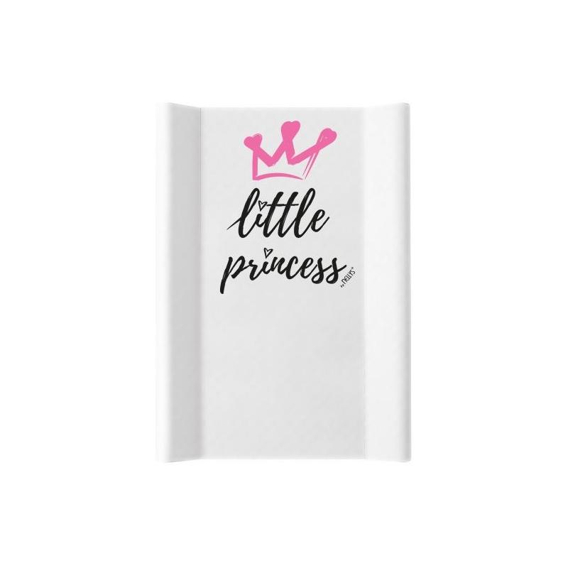 NELLYS Přebalovací podložka , měkká ,vyvýšené boky, Little Princess, 50 x 70cm, bílá