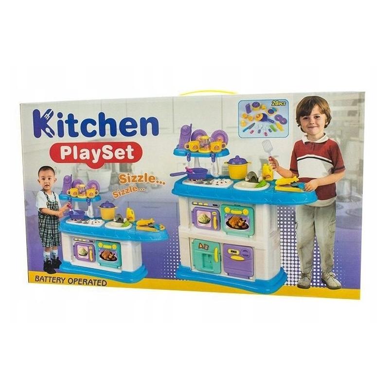 Euro Baby Dětská kuchyňka s příslušenstvím, Rozměry: 68 x 68 cm, věk: 3 +