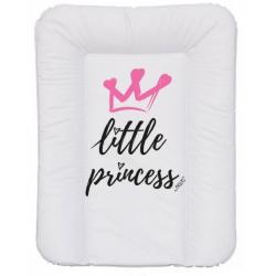 NELLYS Přebalovací podložka, měkká, Little Princess, 70 x 50 cm, bílá