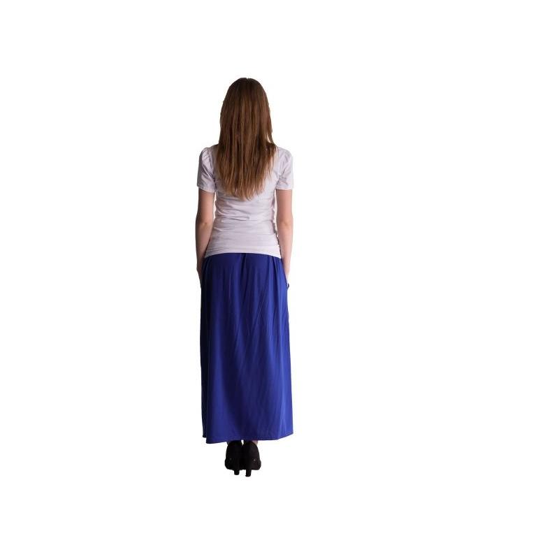 Maxi dlouhá sukně MAXINA - tm.modrá/chaber