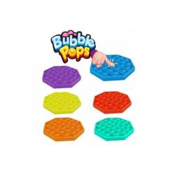 Bubble pops - Praskající bubliny silikon antistresová spol. hra oranžová 12,5x12,5cm