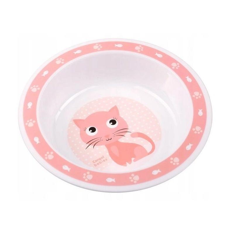 Canpol babies Plastová miska Kočička - růžová