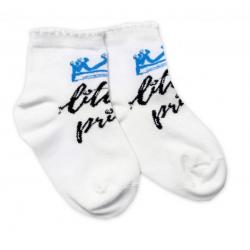 Baby Nellys Bavlněné ponožky Little prince