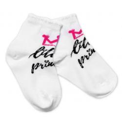 Baby Nellys Bavlněné ponožky Little princess