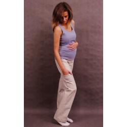 Těhotenské kalhoty s boční kapsou - tm.