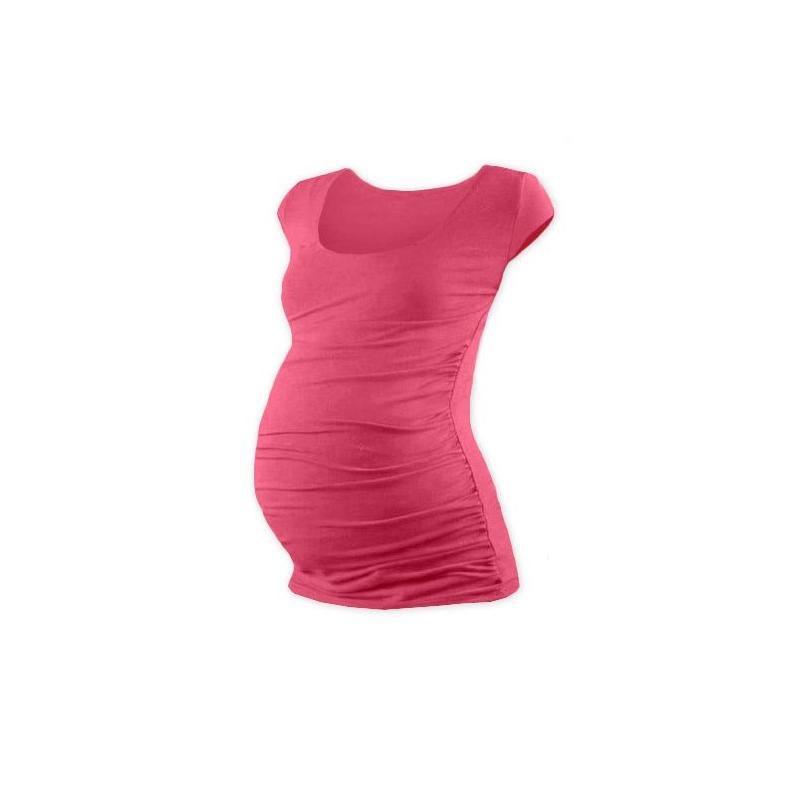 JOŽÁNEK Těhotenské triko mini rukáv JOHANKA - lososově růžová