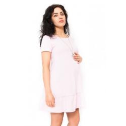 Be MaaMaa Těhotenské šaty Adela - světle růžová