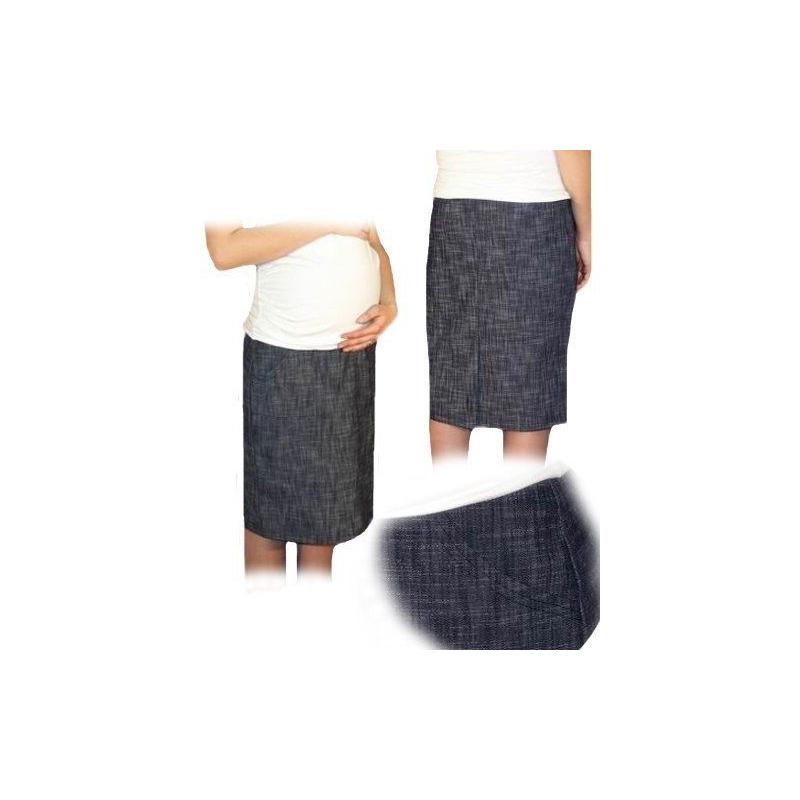 Be MaaMaa Těhotenská sportovní sukně s kapsami melírovaná