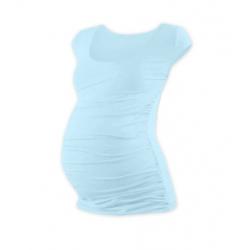 Těhotenské triko mini rukáv JOHANKA - světle modrá