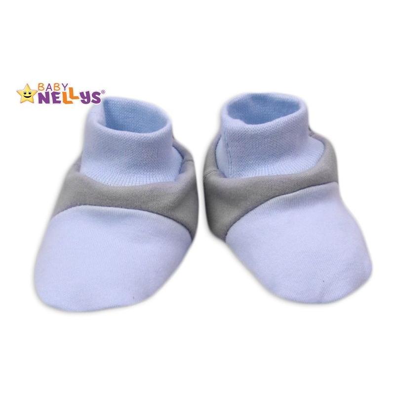 Botičky/ponožtičky Baby Nellys ® - Balónek v modré
