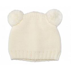 Zimní čepice Baby Nellys ® Medvídek - smetanová - 104-116 (4-6r)