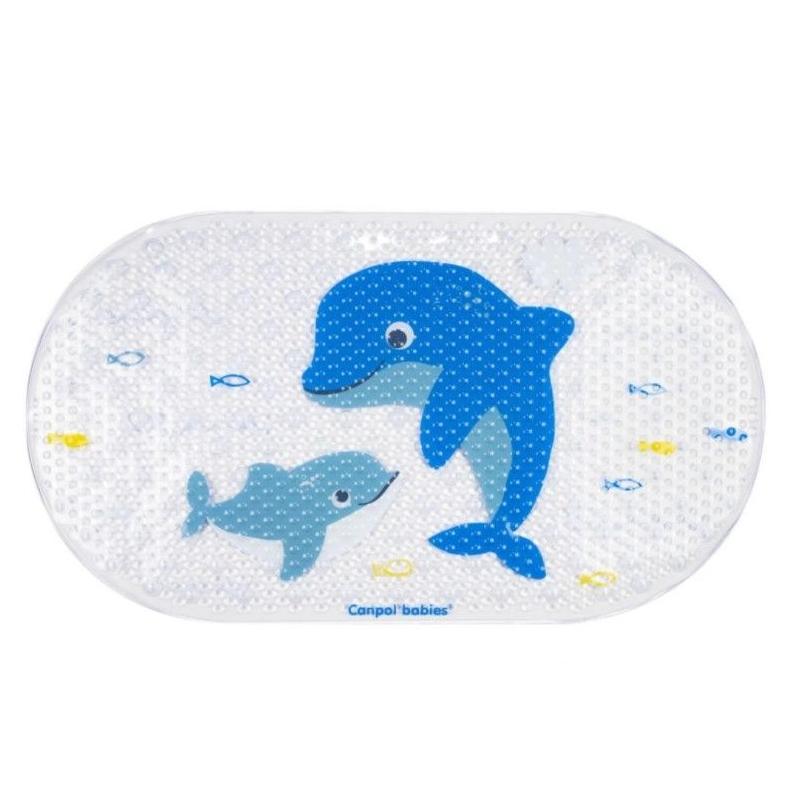 Canpol babies Protiskluzová podložka do vany - Delfín, modrá