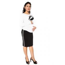 Be MaaMaa Těhotenská sukně ELLY - sportovní - černá