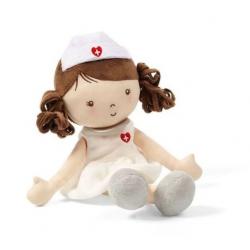 BabyOno Látková panenka zdravotní sestra GRACE, bílá