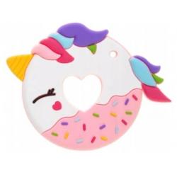 BocioLand Silikonové kousátko Donut - růžové