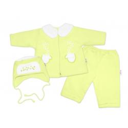 Kabátek, čepička a kalhoty Baby Nellys ®- zelená