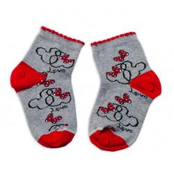 Baby Nellys Bavlněné ponožky Minnie Love