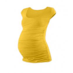 JOŽÁNEK Těhotenské triko mini rukáv JOHANKA - žlutooranžová