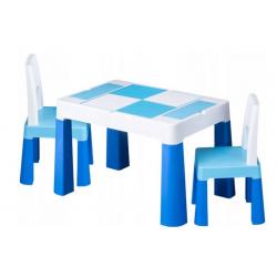 Sada nábytku pro děti - stoleček a 2 židličky, Tega Baby - modrá