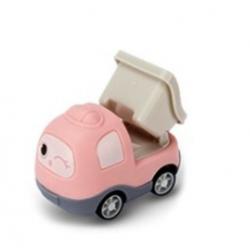 Stavební mini autíčko na setrvačník Tulimi - růžové