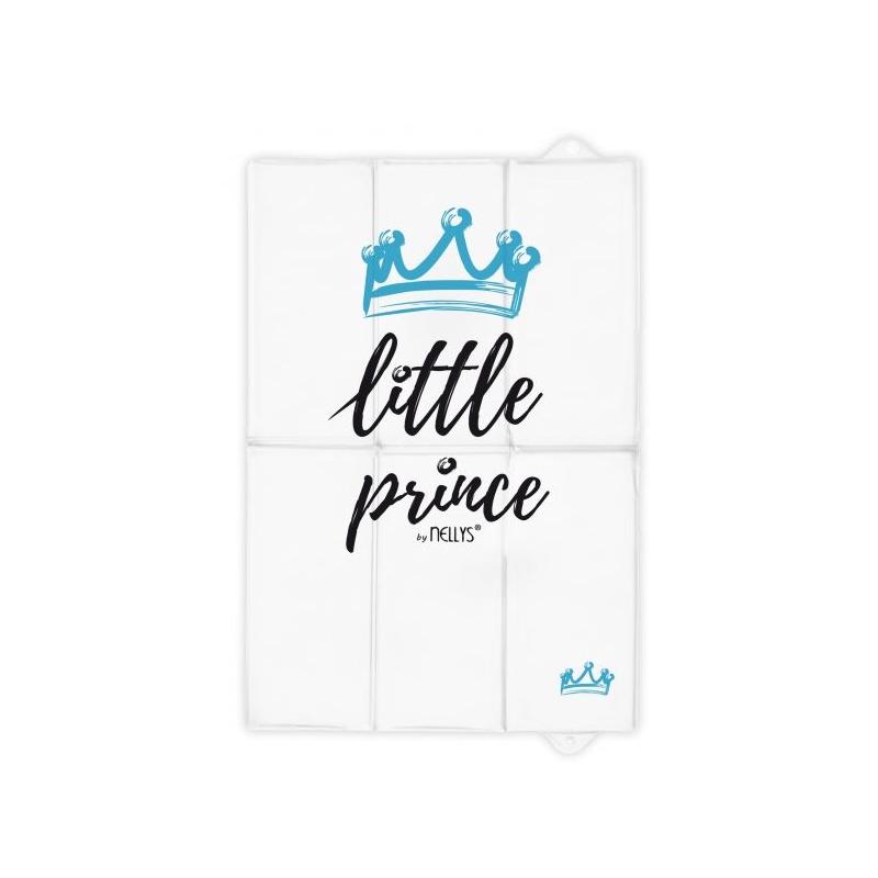 Cestovní přebalovací podložka, měkka, Little Prince, Nellys, 60x40cm, bílá, modrá