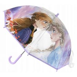 Dětský průhledný holový deštník Frozen - lila