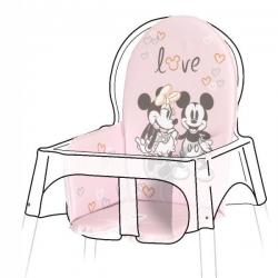 Vložka do jídelní židlíčky Keeeper Minnie Mouse, pudrově růžová