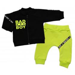 Tepláková souprava Bad Boy 2D, bavlna G-baby, zelená/černá, vel. 62 - 62 (2-3m)