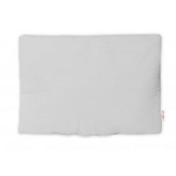 Mušelínový polštářek s výplní 40 x 30 cm, Baby Nellys, Mini, světle šedý