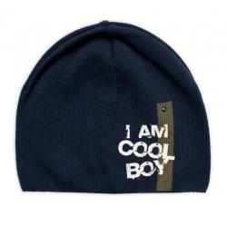 Jarní, podzimní čepice I am Cool Boy, granátová, 40-46 cm - 92-98 (18-36m)