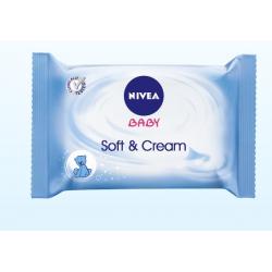Vlhčené čistící ubrousky NIVEA Soft & Cream - 3+1 gratis