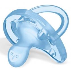 Silikonový ortodontický dudlík Physio Soft 0-6m Chicco, modrý