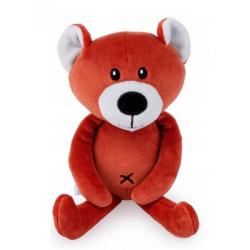 Dětská plyšová hračka/mazlíček Medvídek 19 cm, cihlový