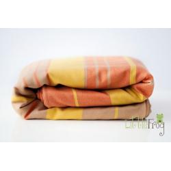 Little FROG Tkaný šátek na nošení dětí s vlnou MERINO - Citrine - L (40)