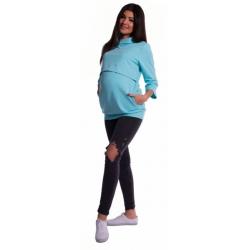 Be MaaMaa Těhotenské a kojící teplákové triko