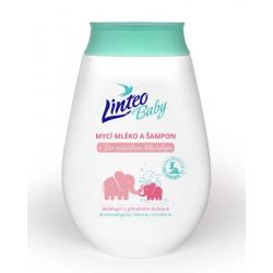 Mycí mléko a šampón 250ml, BIO měsíčkem lékařským LINTEO BABY