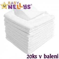 Kvalitní bavlněné pleny Baby Nellys - TETRA BASIC 60x80cm, 20ks v bal., K19