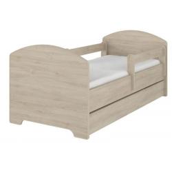 NELLYS Dětská postel HELI v barvě světlý dub s šuplíkem + matrace zdarma , D19 - 140x70
